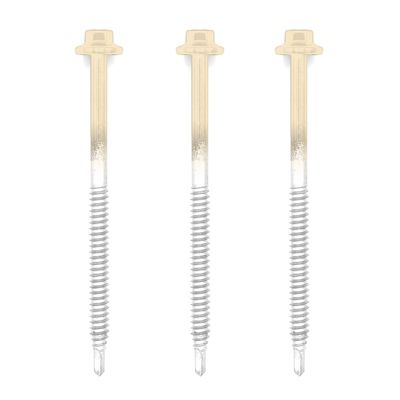 50 Vis pour support bois 6.3x100 Beige RAL 1015