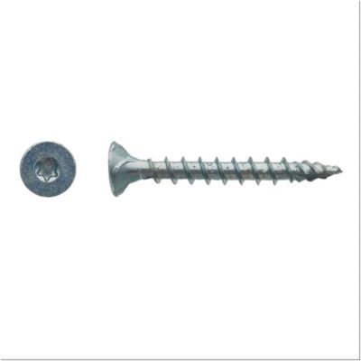 500 Vis Bois FX5 Tête Fraisée Torx F/Total 3 x 12 mm - Zingué blanc - D-Work