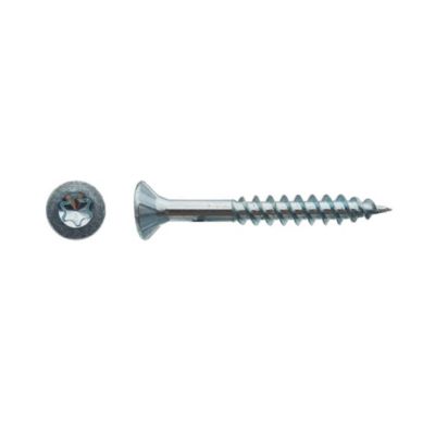 500 Vis Bois Tête Fraisée Torx T20 F/Partiel 4.5 x 45 mm - Zingué blanc - D-Work