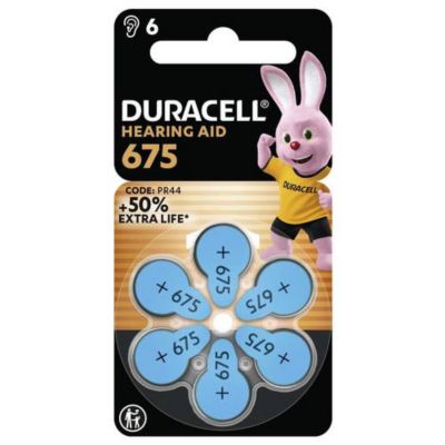 Duracell Pile pour appareil auditif ZA 675 1.45 V 1 pc 630 mAh zinc air DURACELL Batterie Hörgeraete EasyTab 675 PR44 NEU 6St. Batterie 1 4 V - vue 2