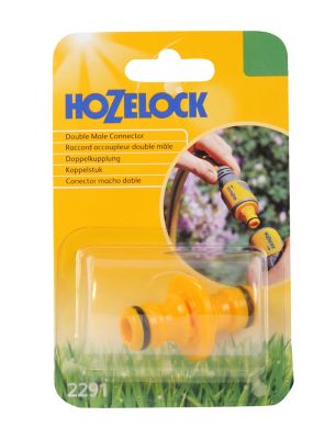Accoupleur double male Hozelock en plastique