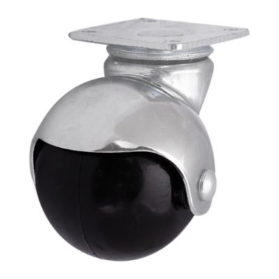 Roulette bille pivotante sans frein ø50 mm, plaque, charge max 40kg