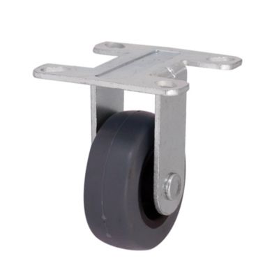 Roulette fixe grise ø4.9 cm, charge max 30 kg