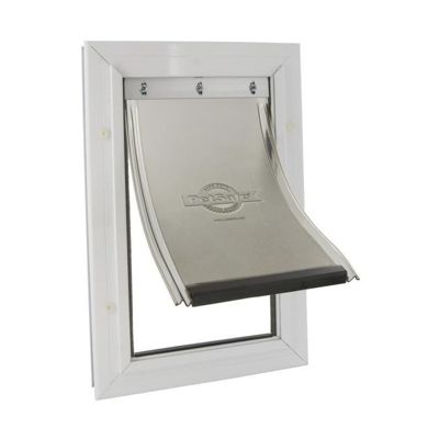 PETSAFE Porte Staywell cadre en aluminium - Blanc - Pour chat ou chien jusqua 100 kg