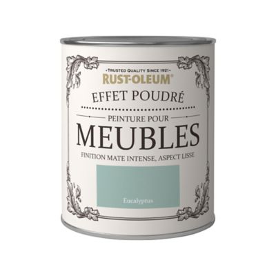 Peinture pour meubles Rust-Oleum eucalyptus effet poudré mat intense 125ml