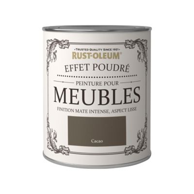 Peinture pour meubles Rust-Oleum cacao effet poudré mat intense 125ml