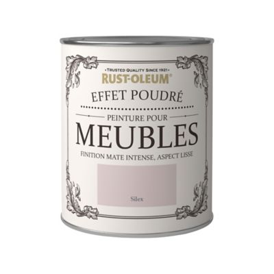 Peinture pour meubles Rust-Oleum silex effet poudré mat intense 125ml