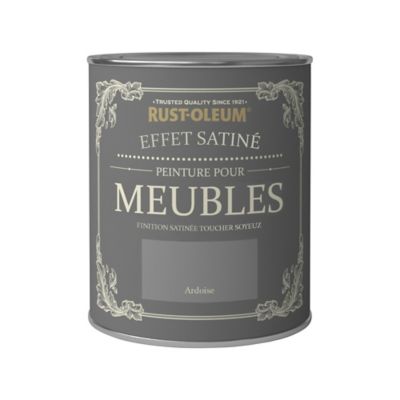 Peinture pour meubles Rust-Oleum ardoise effet poudré satin 125ml