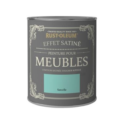 Peinture pour meubles Rust-Oleum sarcelle effet poudré satin 125ml