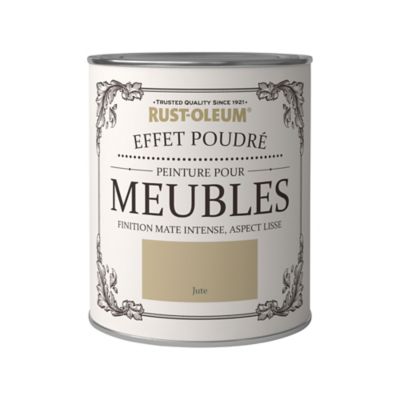 Peinture pour meubles Rust-Oleum jute effet poudré mat intense 0,75L