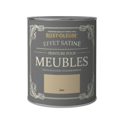 Peinture pour meubles Rust-Oleum jute effet poudré satin 0,75L