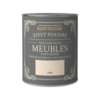 Peinture pour meubles Rust-Oleum sable effet poudré satin 0,75L