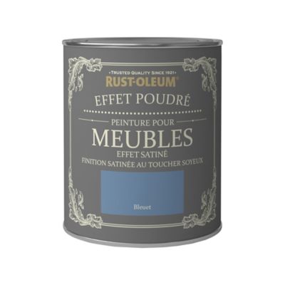 Peinture pour meubles Rust-Oleum bleuet effet poudré satin 0,75L