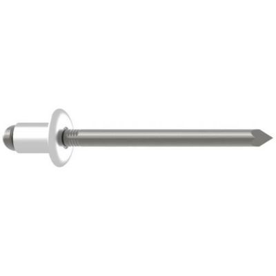 Gesipa 1454612 rivet aveugle acieracier tête ronde plate 4 8 x 25 mm 250 pièces