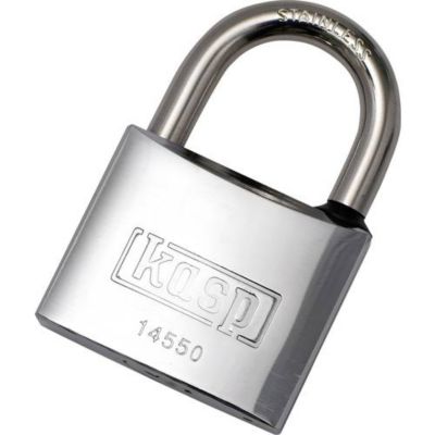 Kasp K14550A1 Cadenas 50 mm fermeture universelle acier inoxydable avec serrure à clé - vue 2