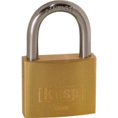 Cadenas Kasp K12050SD or jaune avec serrure à clé - vue 2