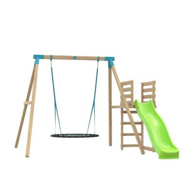 Station 1 balançoire + toboggan pour enfant MOOKIE Kingswood