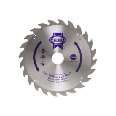 Lame de scie circulaire Faithfull 200 mm 24 dents