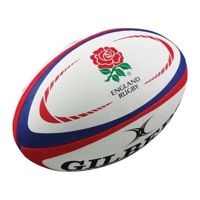 Ballon de rugby replica Gilbert England Rugby taille 5 cousu main