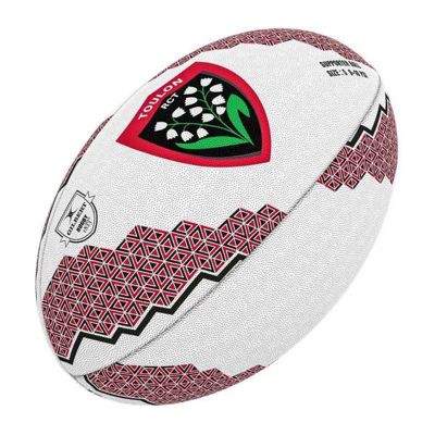 Ballon Supporter Toulon GILBERT Taille 5 blanc rouge noir vert