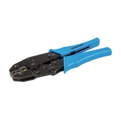 Silverline Pince à Sertir à Cliquet 220 mm - Précision et Confort d'Utilisation - Bleu - vue 3