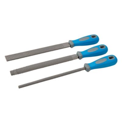 Silverline Jeu de 3 râpes pour bois - 200 mm Marron - vue 3