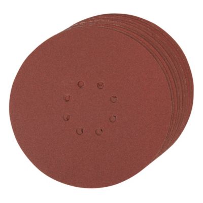 Disques auto-agrippants perforés - 225 mm - 10 pcs Grain 120