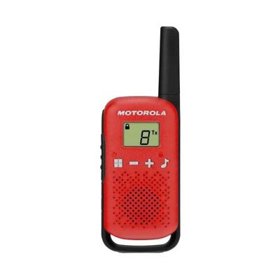 Motorola Talkie-walkie PMR TALKABOUT T42 lot de 2 - 16 canaux activables, portée jusqu'à 4 km, écran LCD Rouge - vue 3