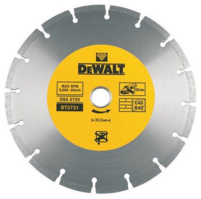 DeWALT Disques diamantés segmentés pour tronçonnage à sec 230mm Ø - vue 4