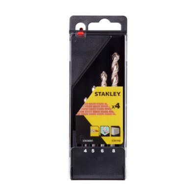 Cassette de 4 forets béton précision 4 5 6 8mm Stanley STA58081 QZ - vue 4