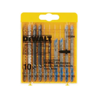 Dewalt coffret de 10 lames scie sauteuse pour le métal et bois réf. dt2294 - vue 3