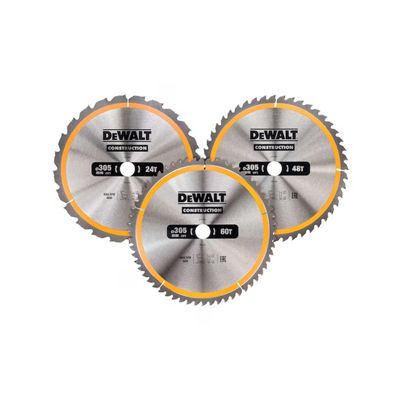 DeWALT Set de 3 lames de scie circulaire stationnaire DT1964 QZ