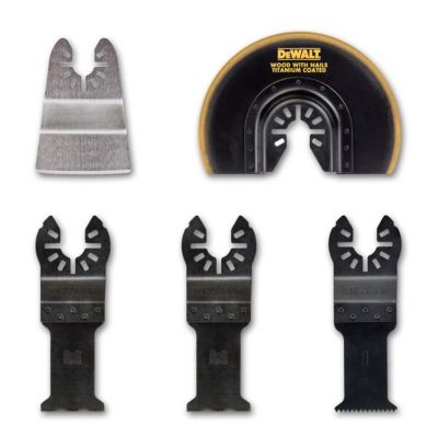 Coffret de 5 lames pour Multicutter DEWALT multimatériaux DT20715 - vue 2