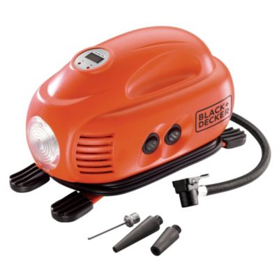 Gonfleur-Compresseur  BLACK+DECKER - 12 V (Allume-cigare) - Puissance : 8,27 Bars - 120 PSI ASI200-XJ