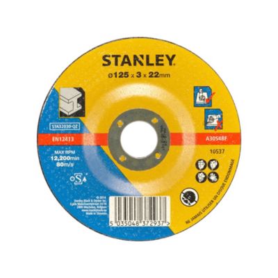 Stanley Disque aggloméré à tronçonner le métal 125x22x3.2 STA32030-QZ