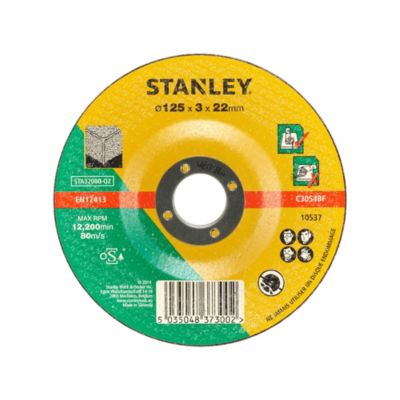 Stanley Disque aggloméré à tronçonner le béton 125x22x3.2 STA32080 QZ - vue 2