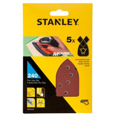 Stanley 5 abrasifs corindons qualité supérieure Mouse grain 240 STA31019 XJ - vue 2