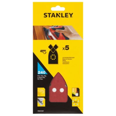 Stanley 5 abrasifs corindons pointus qualité supérieure auto agrippants grain 240 STA31457 XJ - vue 4