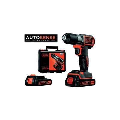 &decker Manutention des piles avec autosense 2x18v asd184kb qw - vue 2