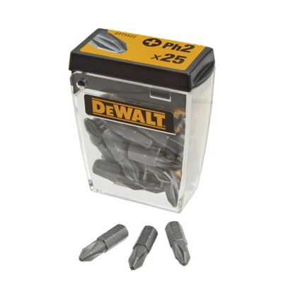 Coffret embouts de vissage PH2 25 mm DeWalt Extreme, 25 pièces