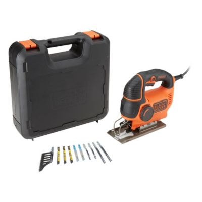 Black & Decker Scie sauteuse pendulaire 620W KS901PEK avec variateur et mallette Noir - vue 3