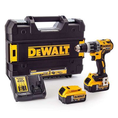Perceuse-visseuse À Percussion 18v Dewalt Dcd796p2-qw Brushless Avec Coffret Et 2 Batteries 5,0 Ah