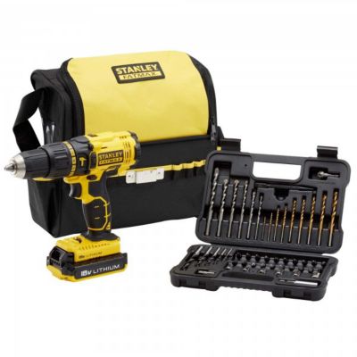 Perceuse à percussion sans fil Stanley Fatmax FMC626D2K 18V - 2Ah + 50 accessoires