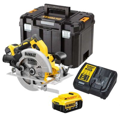 Scie circulaire DEWALT DCS570P2 XR 18V 2x5Ah Li Ion Brushless - vue 8