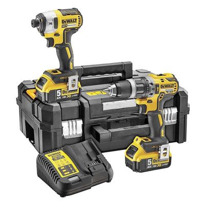Pack 2 outils DEWALT DCK266P2T DCD796 + DCF887 18V 2 x 5Ah Li Ion - vue 6