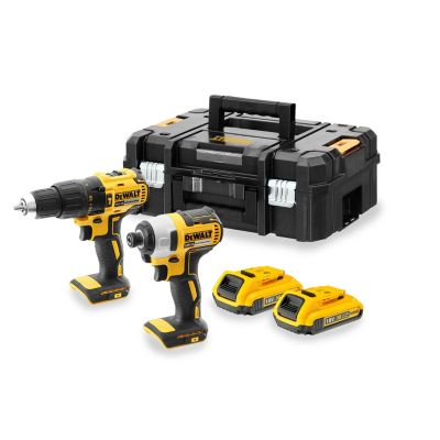 Pack perceuse visseuse à  percussion sans fil et visseuse à  choc DeWalt DCK2060D2T-QW 18V - 2Ah