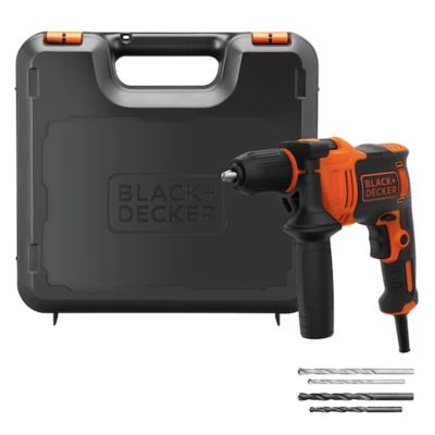 Perceuse À Percussion Black+Decker BEH710K-QS – 710W, 4 Forets, Coffret Inclus - vue 3