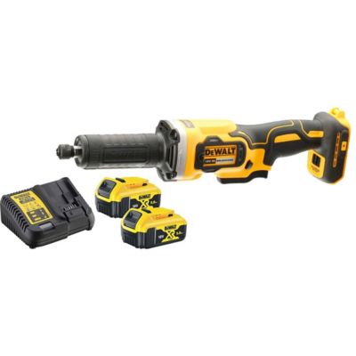Meuleuse droite 18V + 2 batteries XR 5Ah + chargeur + coffret TSTAK - DEWALT - DCG426P2