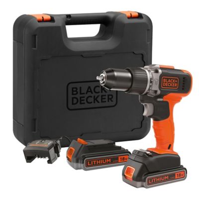 Perceuse visseuse sans fil Black+Decker Power Connect 18V BCD003ME2K - 2x2.