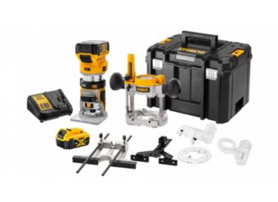 Affleureuse-Défonceuse XR 18V DEWALT DCW604P2-QW – 2 Batteries 5Ah Li-Ion - vue 9